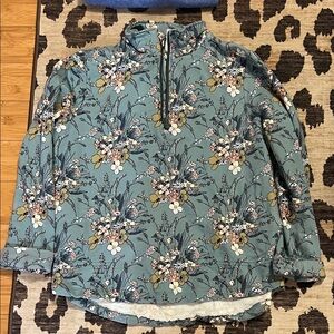 Vera Bradley Floral Teal Top